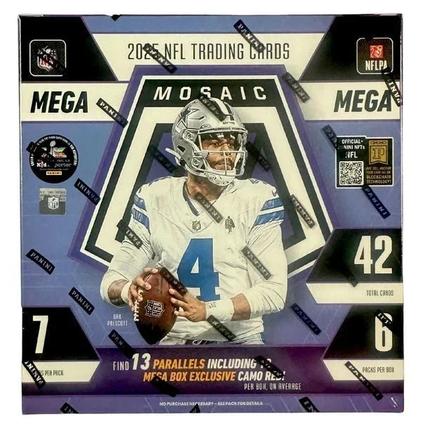 2025 Panini Mosaic Football Hobby Mega Box - CardVault Collections