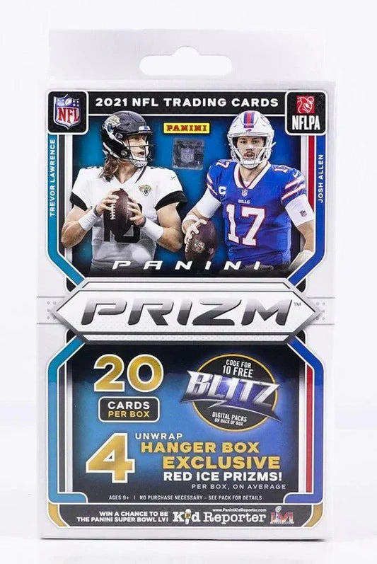 2021 Panini Prizm Football Hanger Box (Red Ice Prizms!) - CardVault Collections