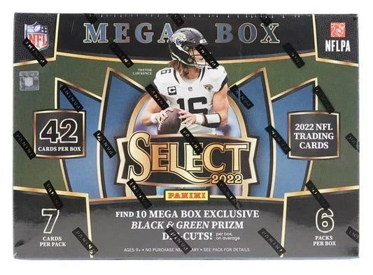 2022 Panini Select Football Mega Box (Black & Green Die-Cuts!) - CardVault Collections