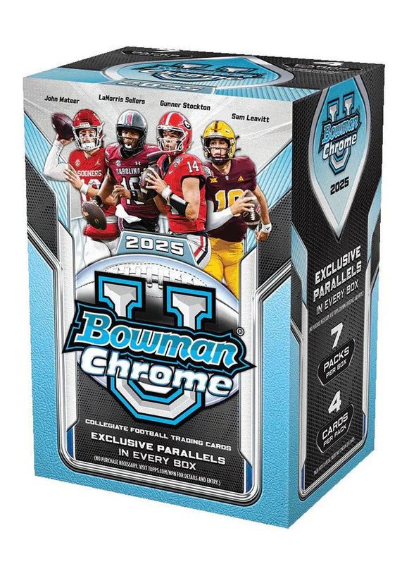 2025 Bowman University Chrome Football Blaster Box - CardVault Collections